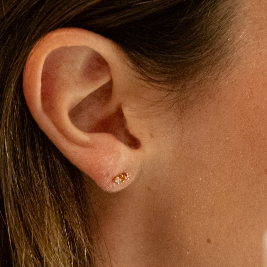 Hannah Gold Ombre Earring Studs - P I C N I C 