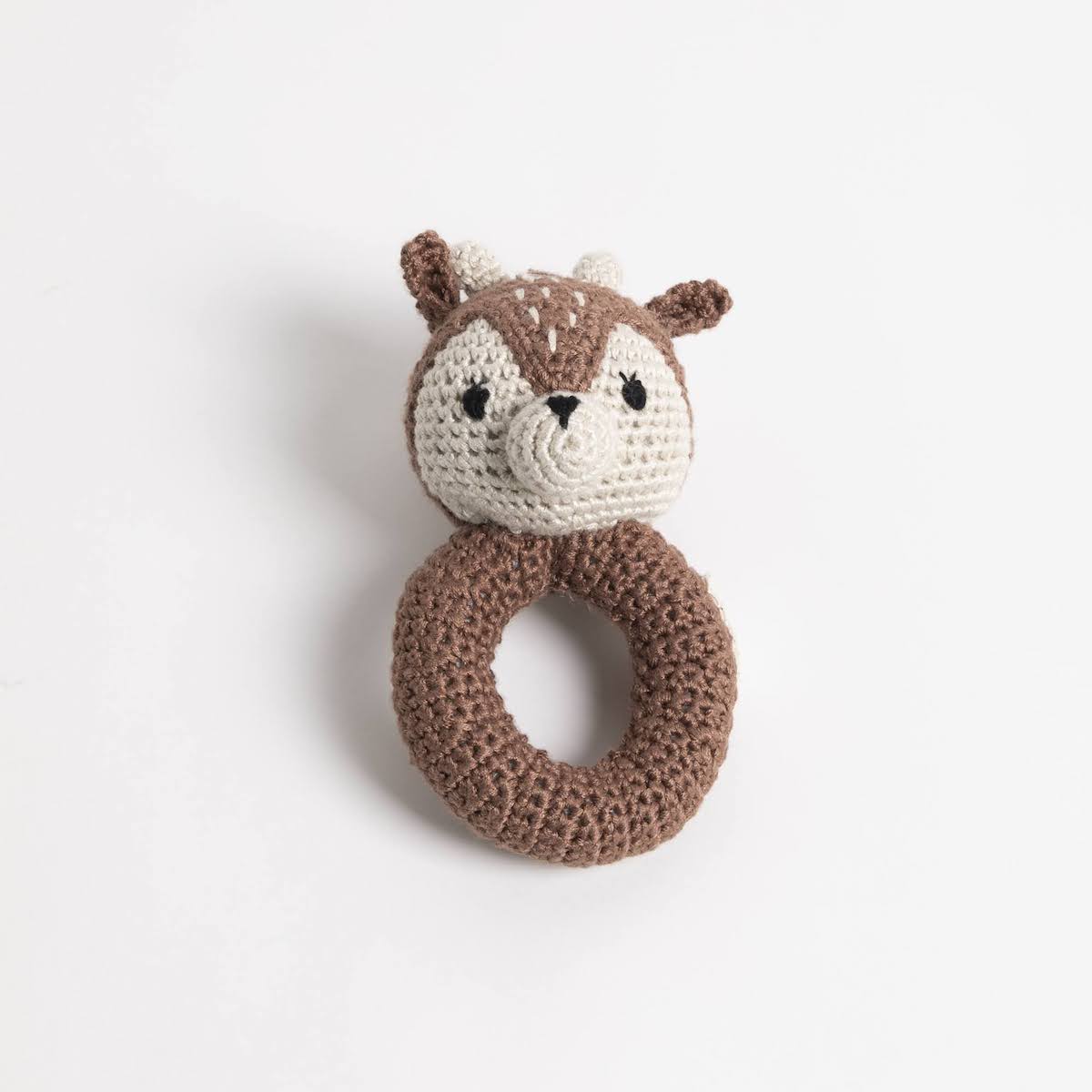 Fawn Ring Crocheted Rattle - P I C N I C 