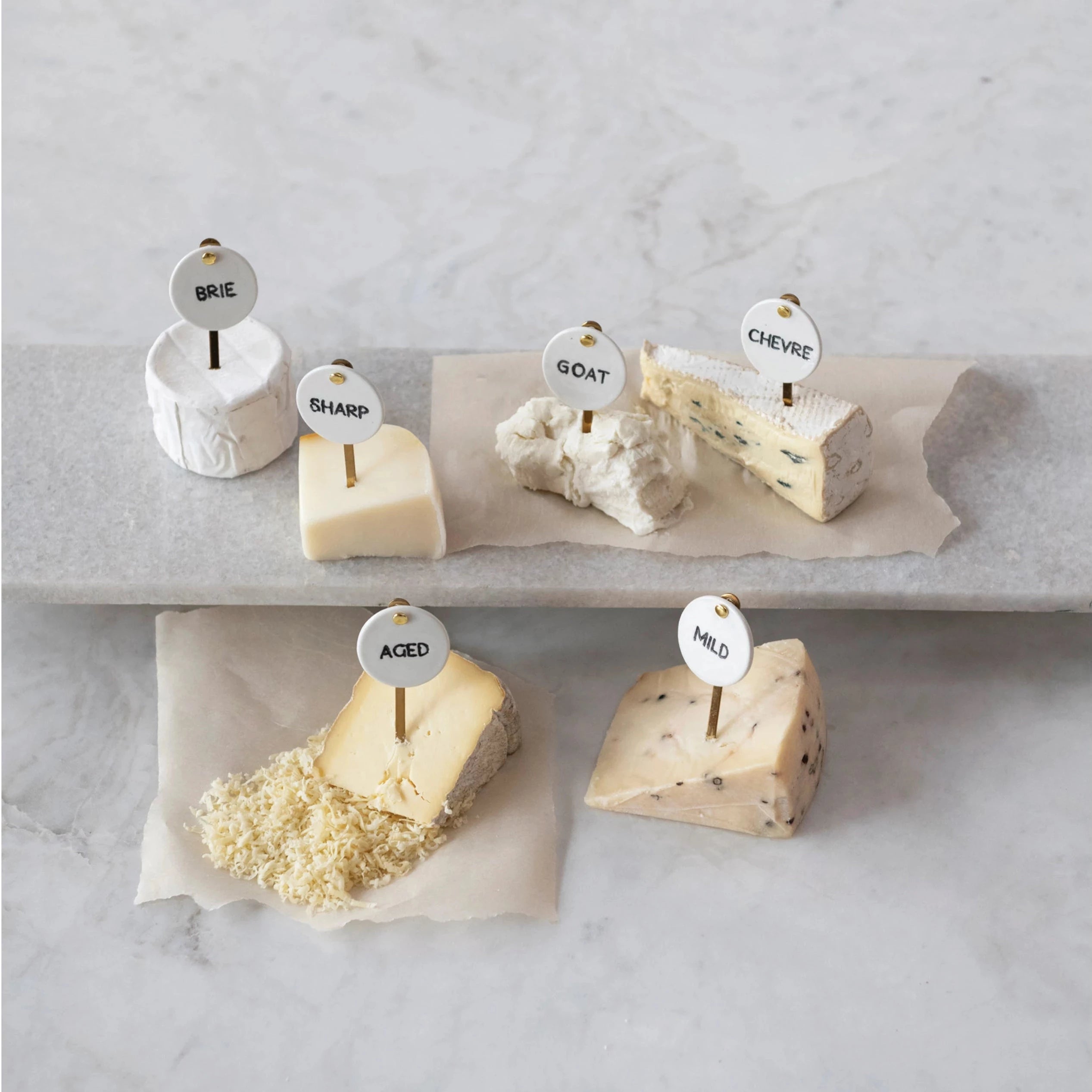 Stoneware Cheese Markers - P I C N I C 
