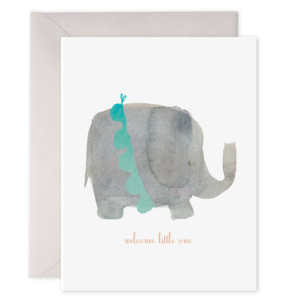 Welcome Little One Elephant Card - P I C N I C 