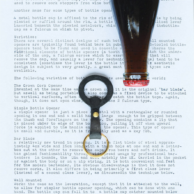 Black Keychain Bottle Opener - P I C N I C 