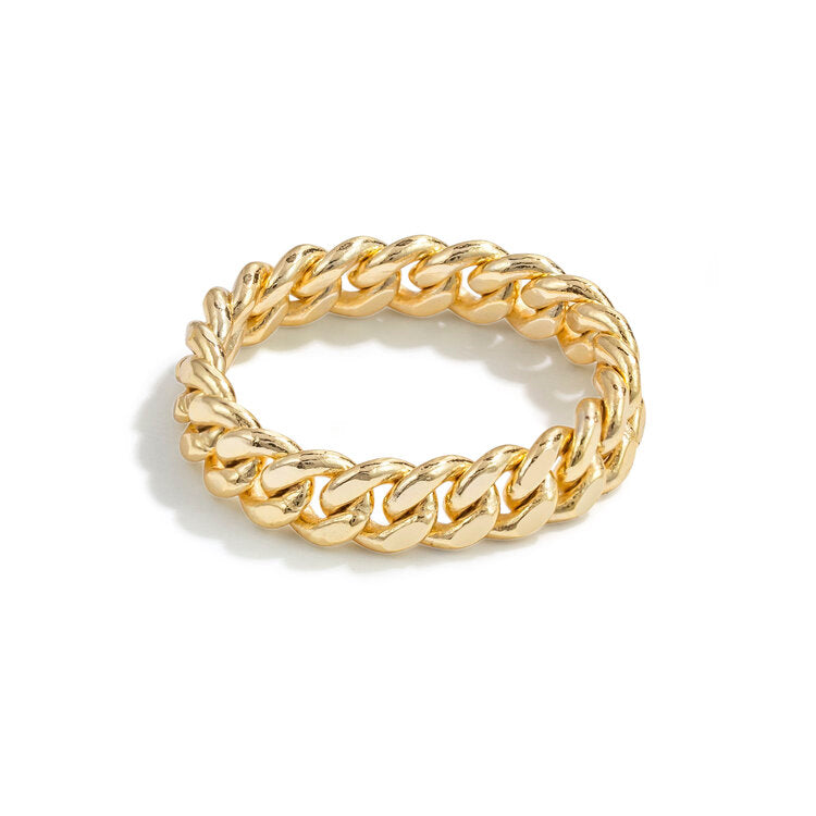 Brooklyn Gold Chain Link Ring - P I C N I C 