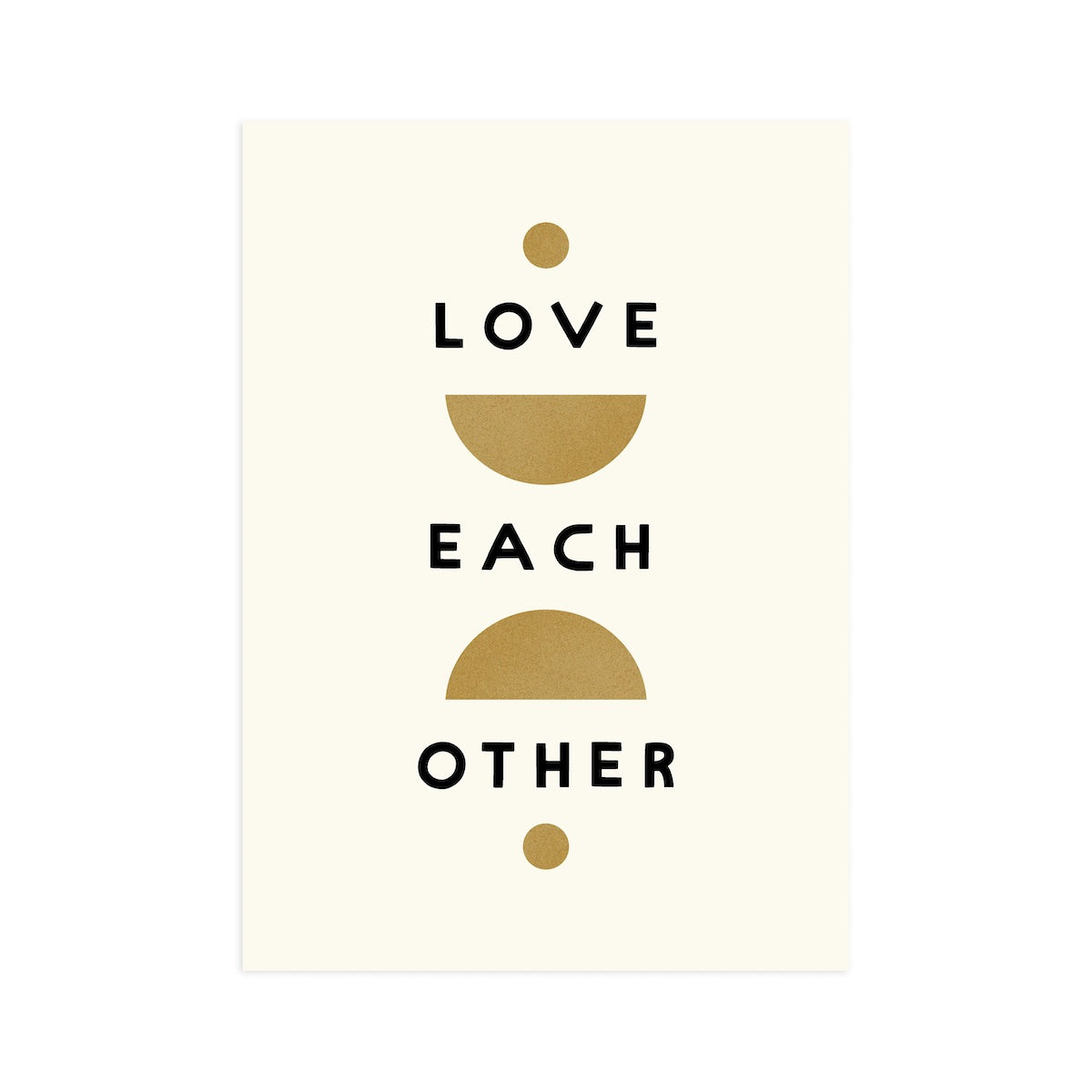 Love Each Other Art Card Print - P I C N I C 