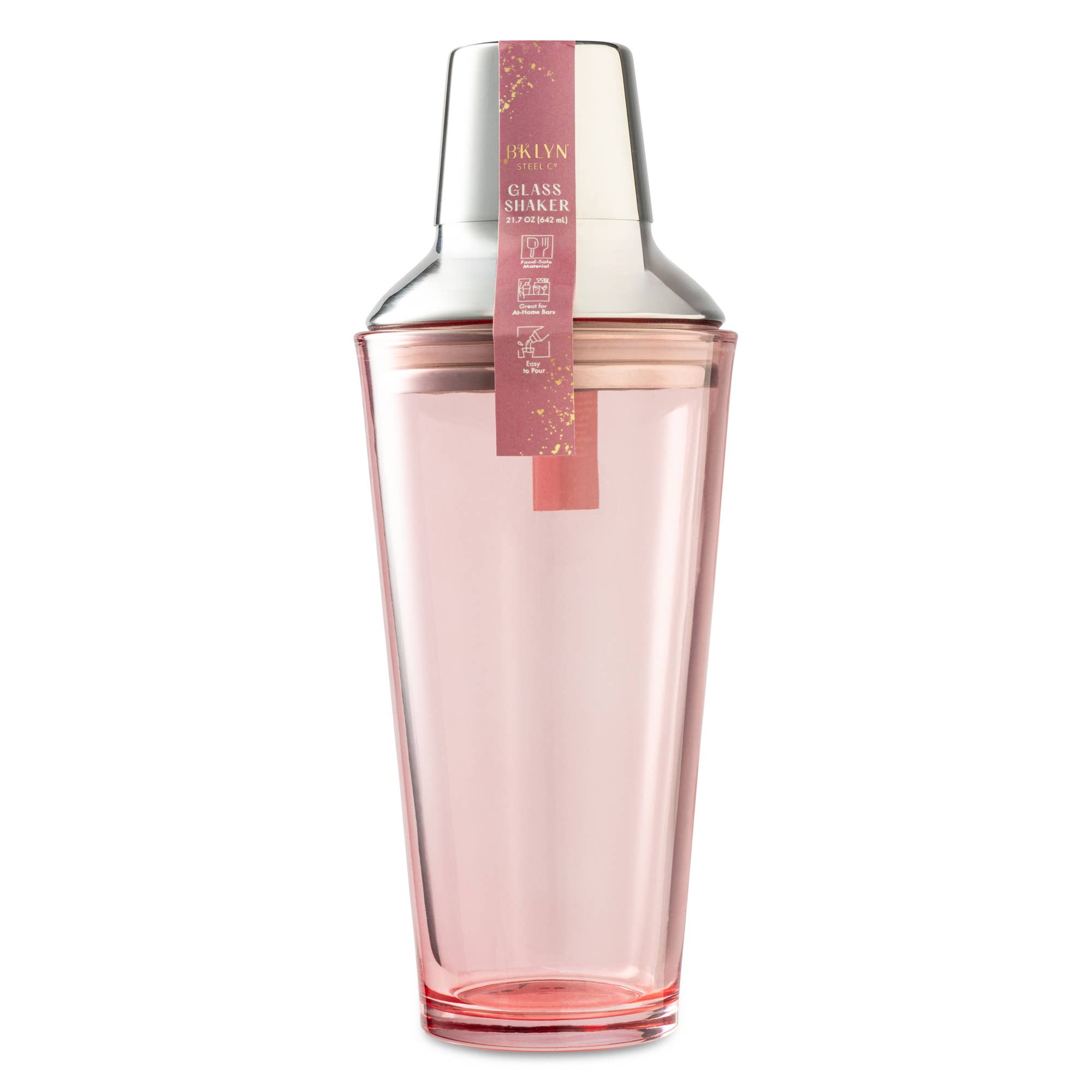 Blush Glass Cocktail Shaker - P I C N I C