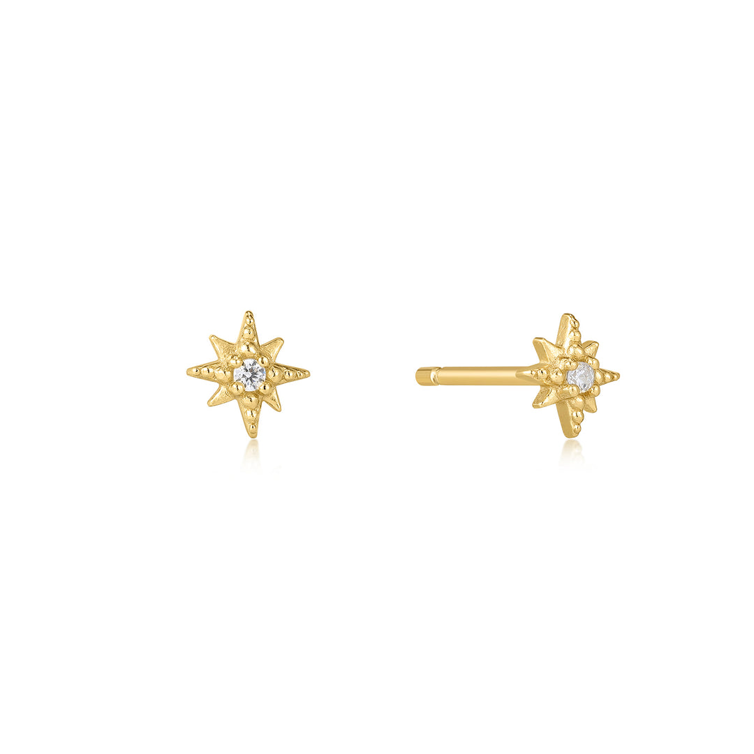 Aura Gold Star Stud Earrings - P I C N I C 