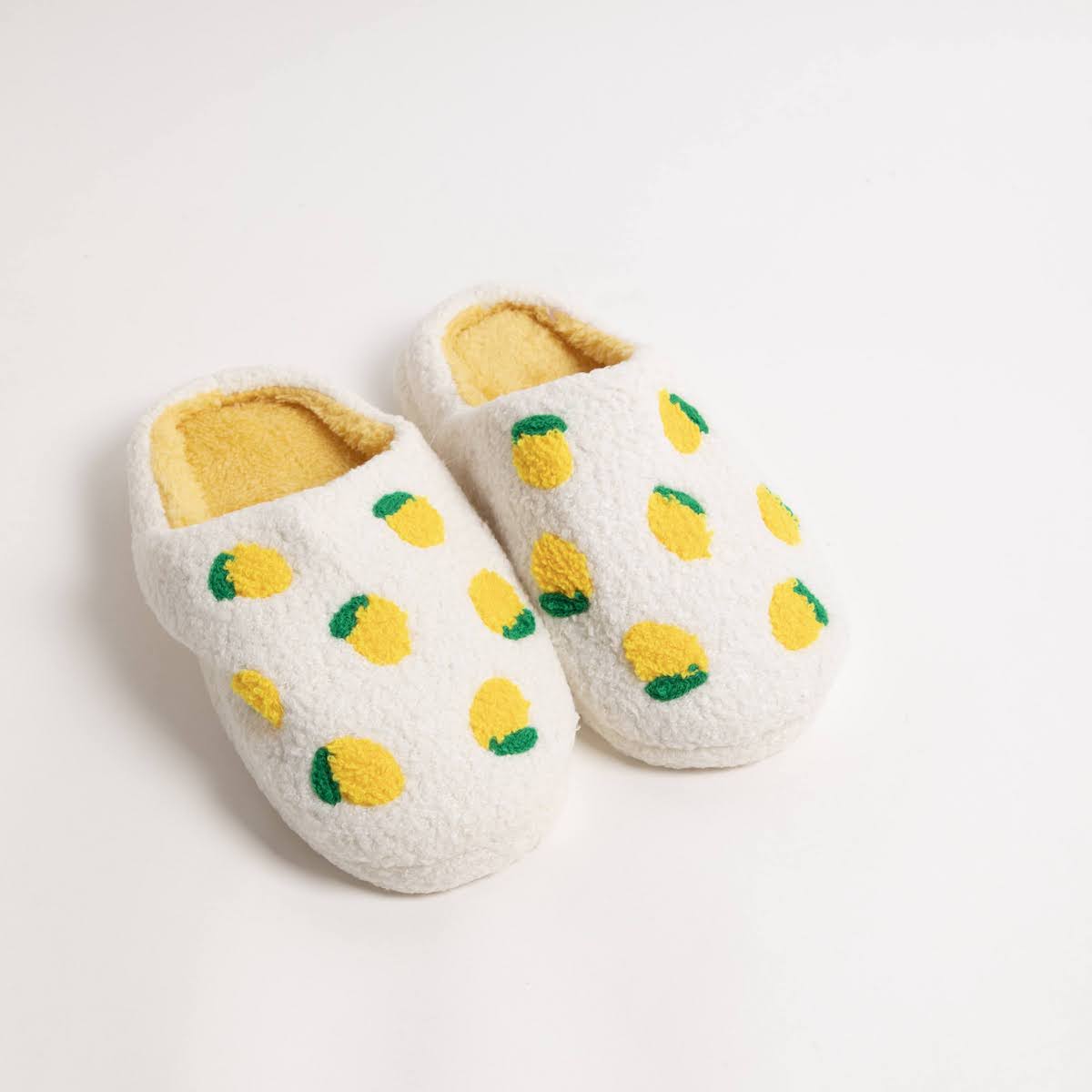 Lemon Furry Indoor Slippers - P I C N I C
