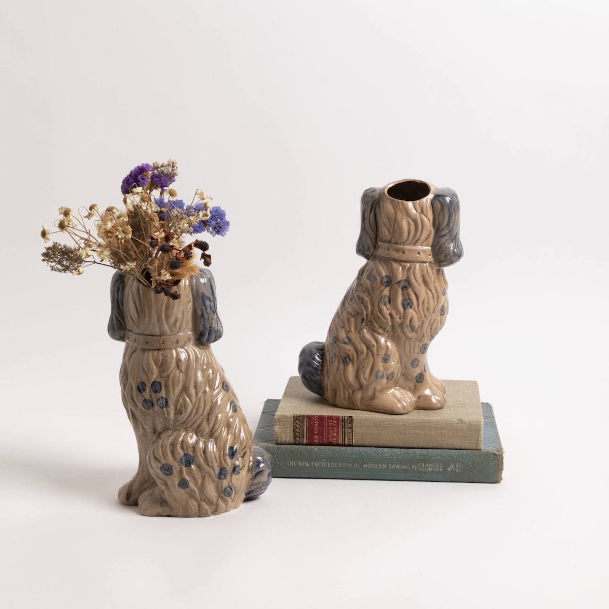 Staffordshire Dog Vase - P I C N I C