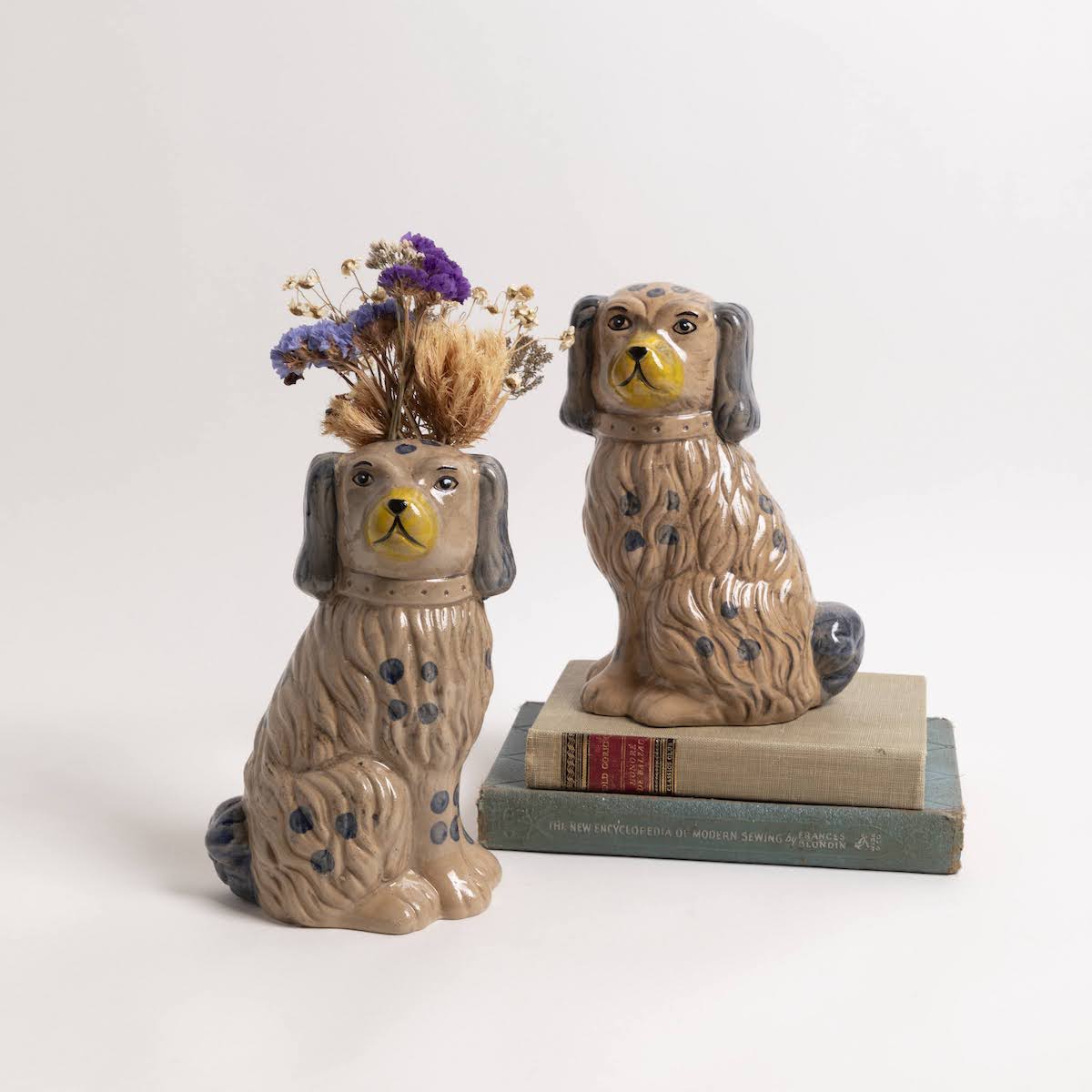 Staffordshire Dog Vase - P I C N I C