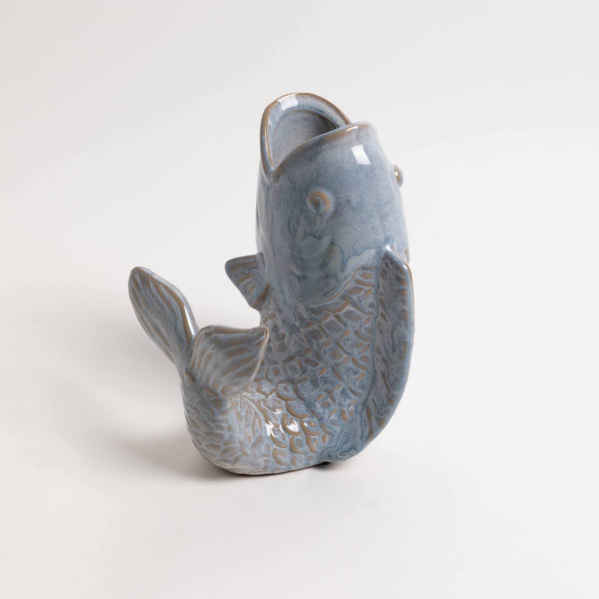 Umi Stoneware Fish Shaped Vase - P I C N I C