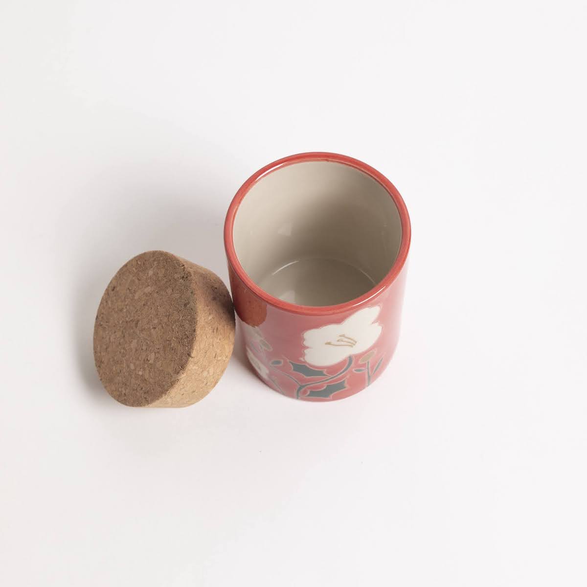 Peony Ceramic Canister with Cork Lid - P I C N I C 