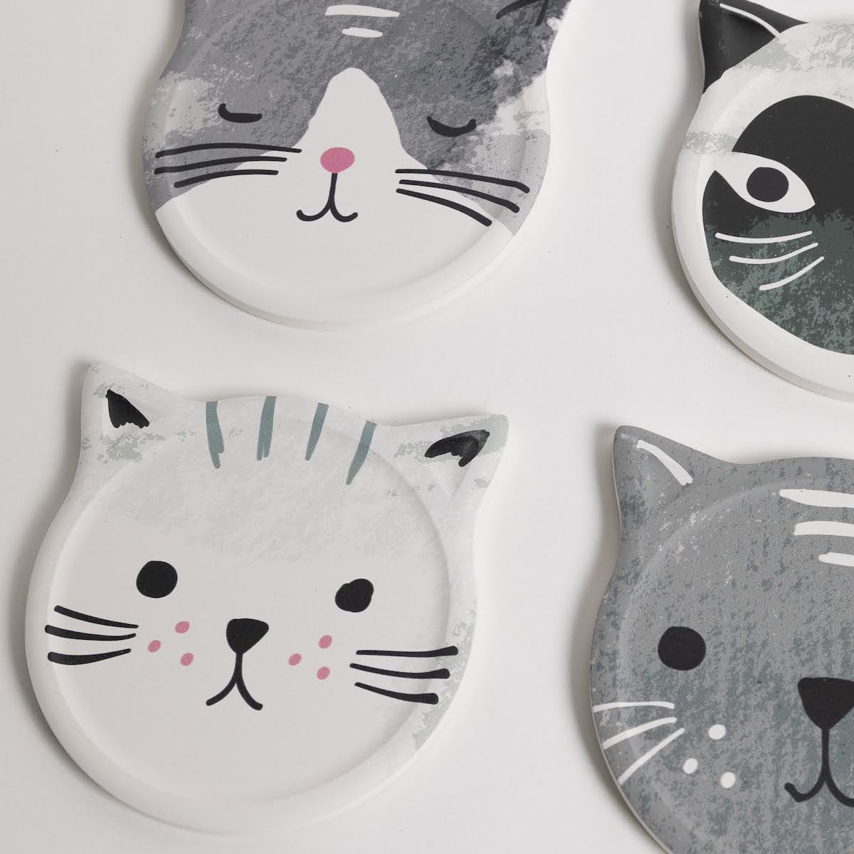 Soak Up Cat Meow Coasters - P I C N I C 