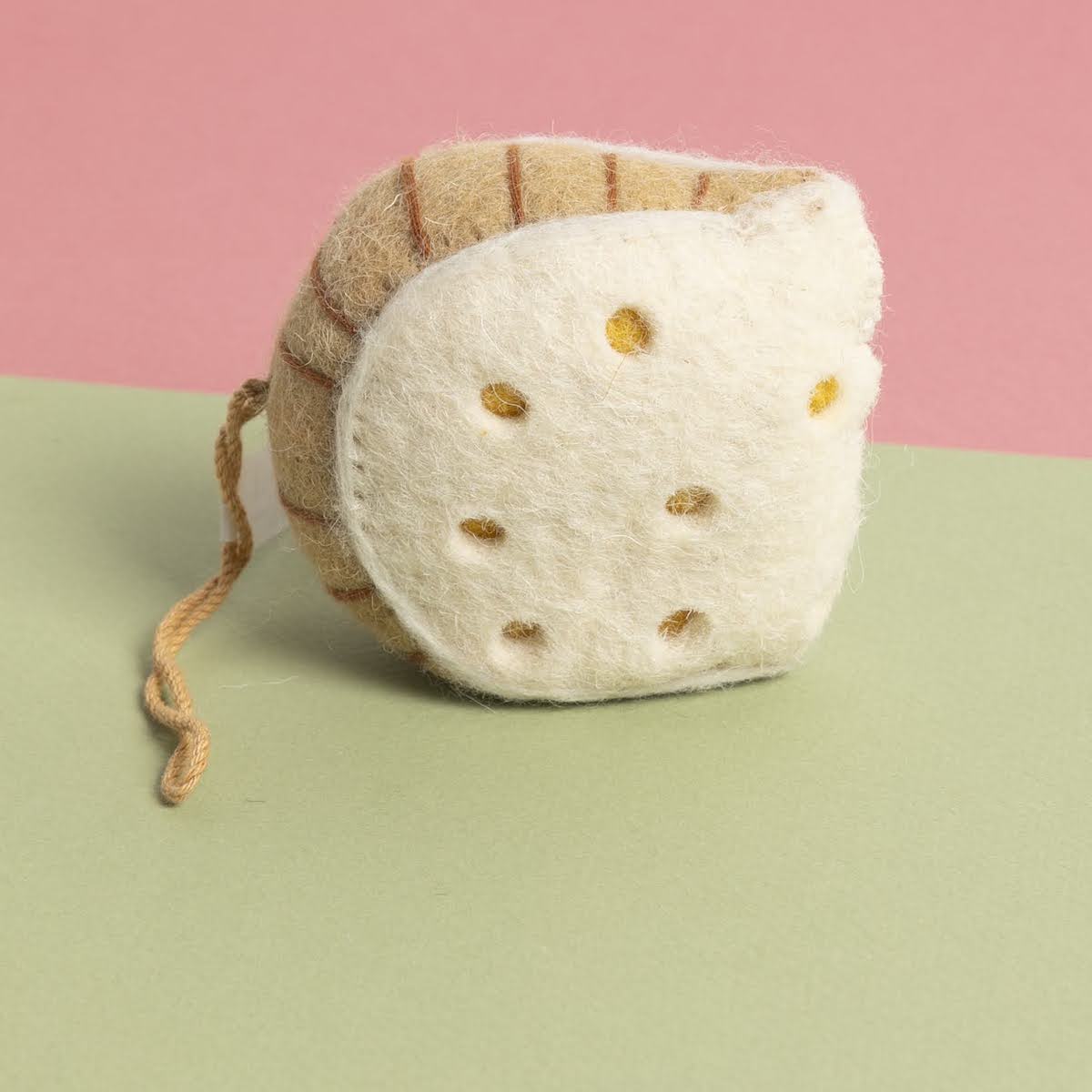 Swiss Cheese Wool Felt Ornament - P I C N I C 