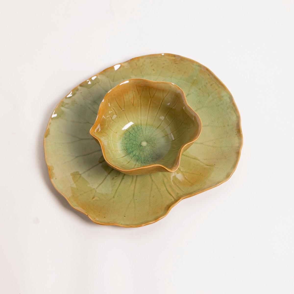 Water Lily Chip & Dip Bowl - P I C N I C