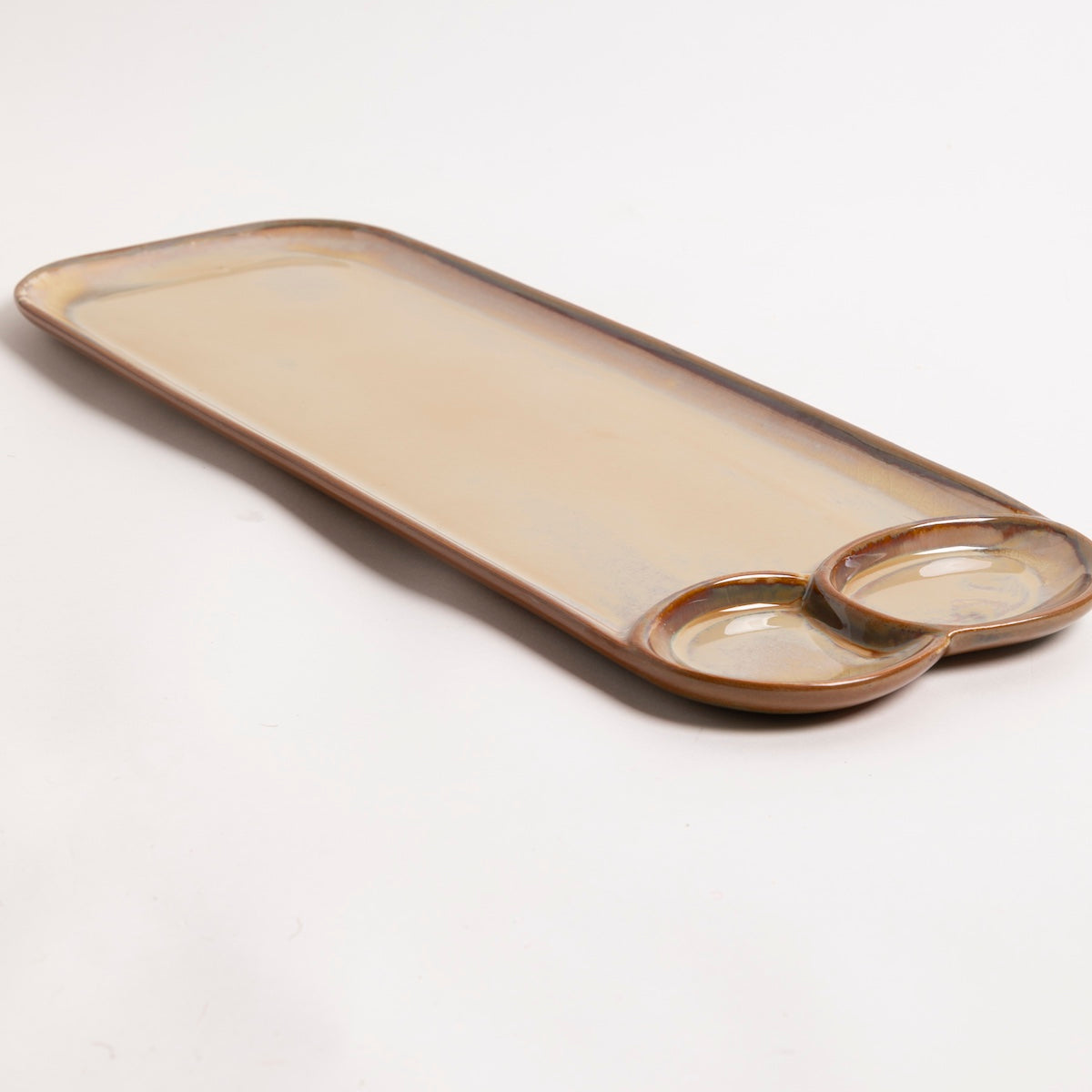 Stoneware Platter with Sections - P I C N I C