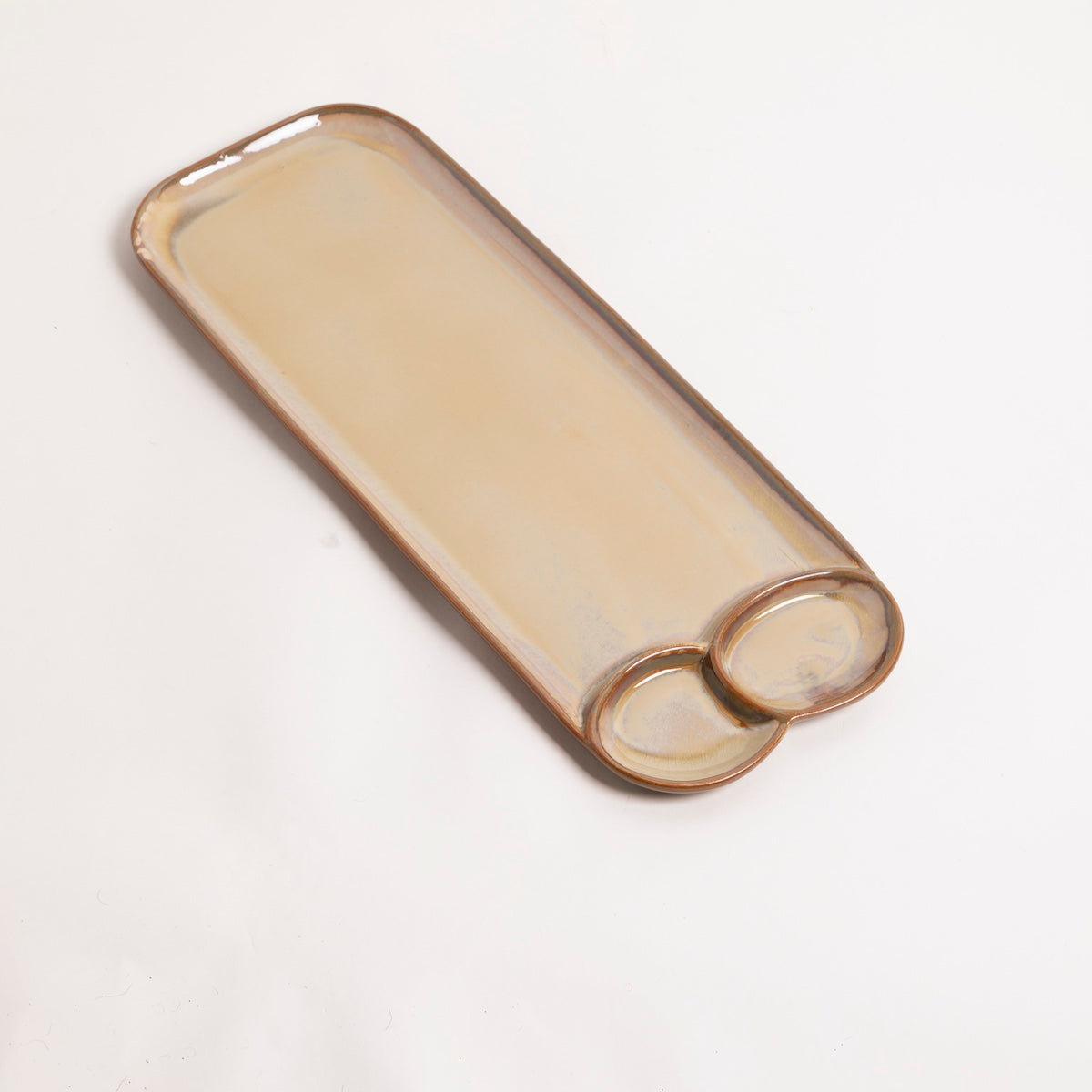 Stoneware Platter with Sections - P I C N I C