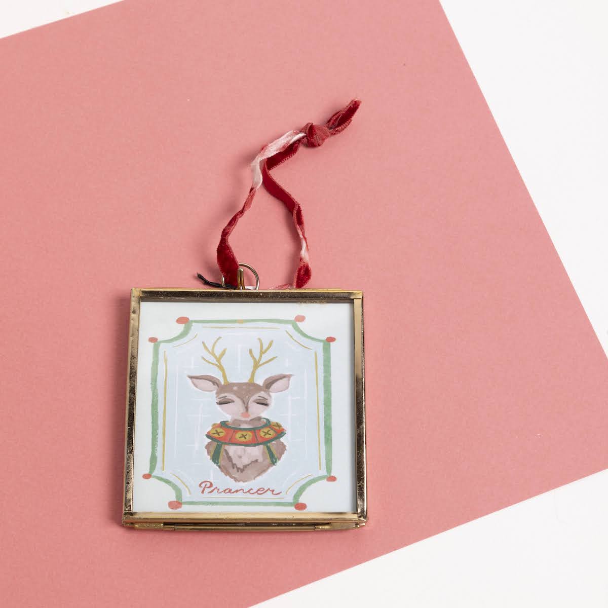 Glass & Metal Frame With Velvet Trim - P I C N I C