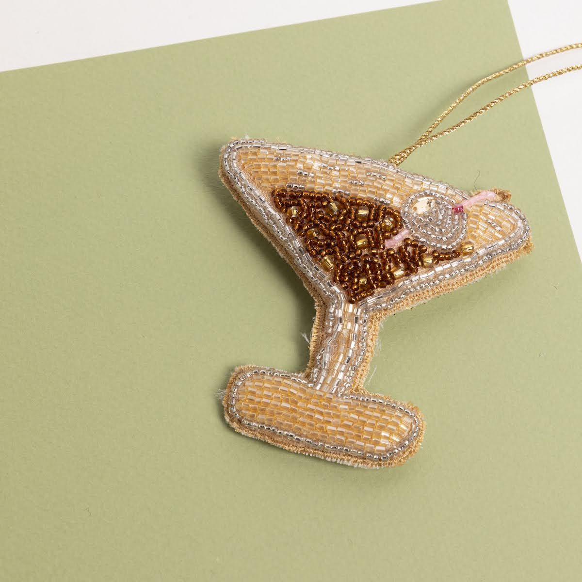 Beaded Cocktail Ornament - P I C N I C