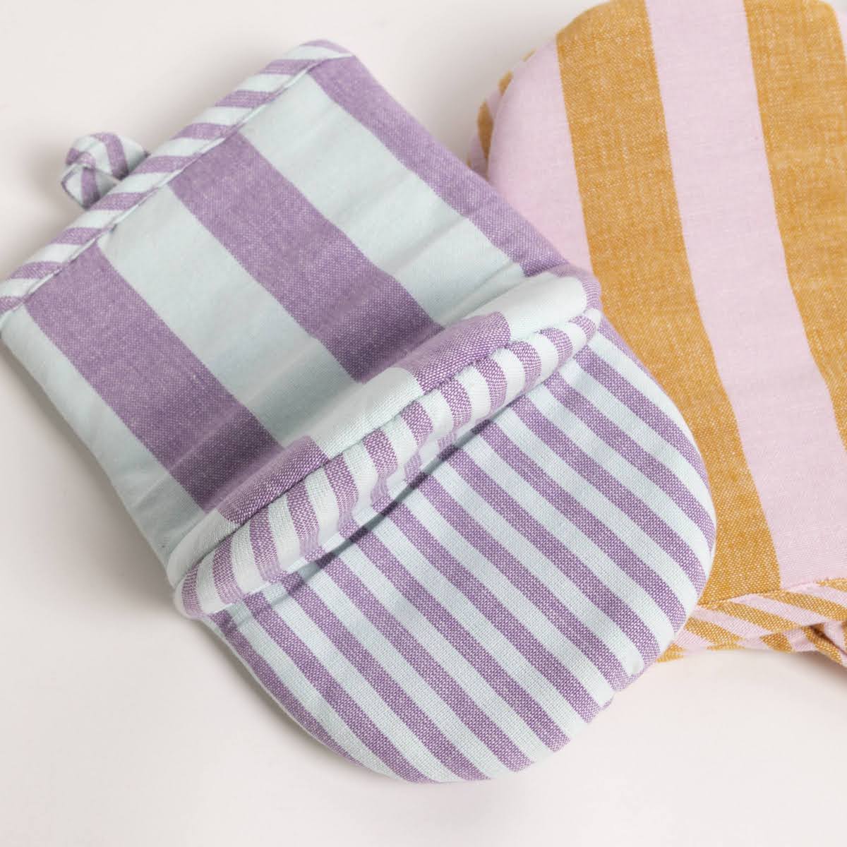 Miramar Woven Cotton Striped Oven Mitt - P I C N I C