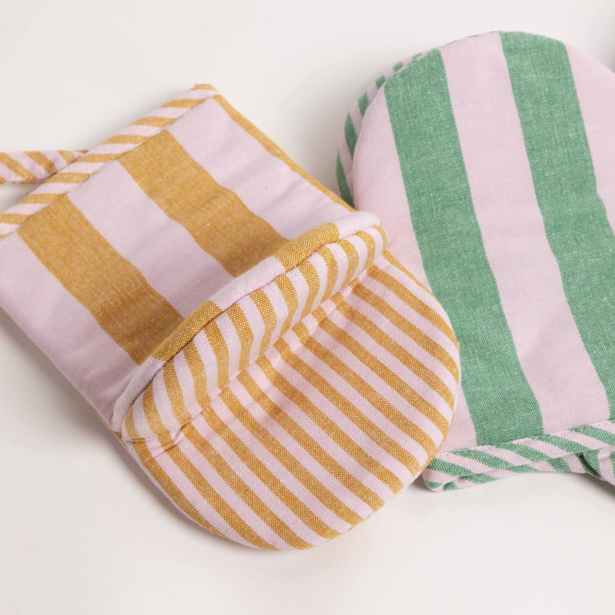 Miramar Woven Cotton Striped Oven Mitt - P I C N I C