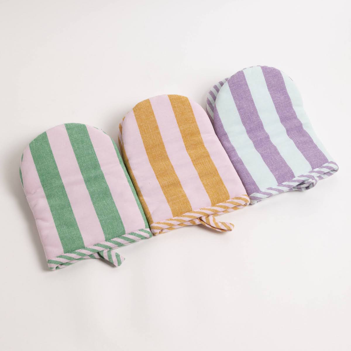 Miramar Woven Cotton Striped Oven Mitt - P I C N I C