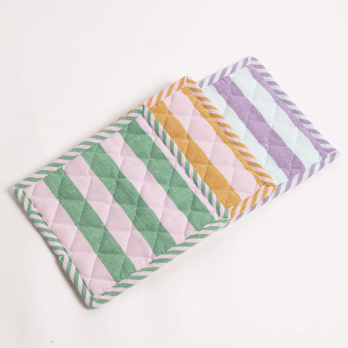 Miramar Woven Cotton Striped Pot Holder - P I C N I C