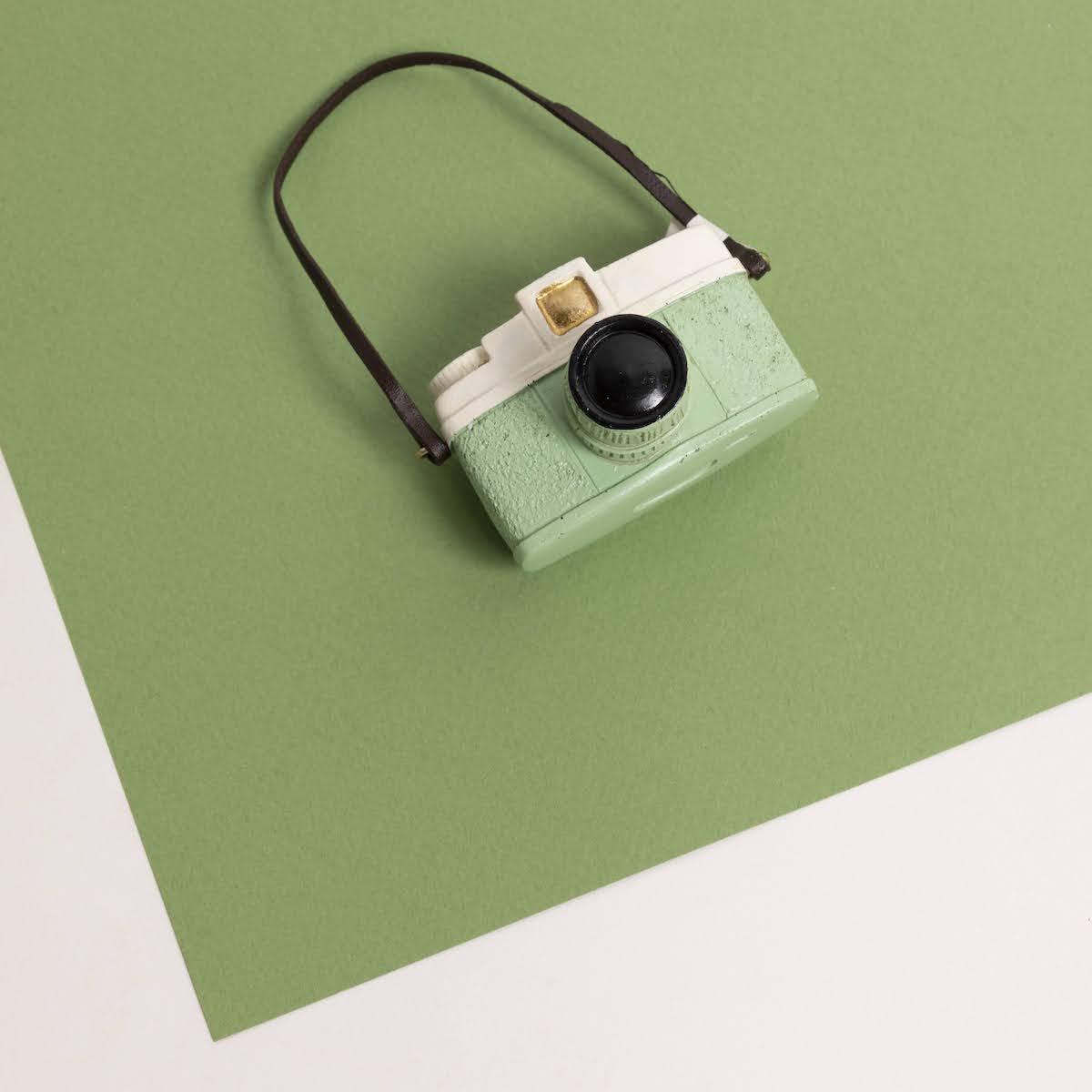 Resin Camera Ornament - P I C N I C