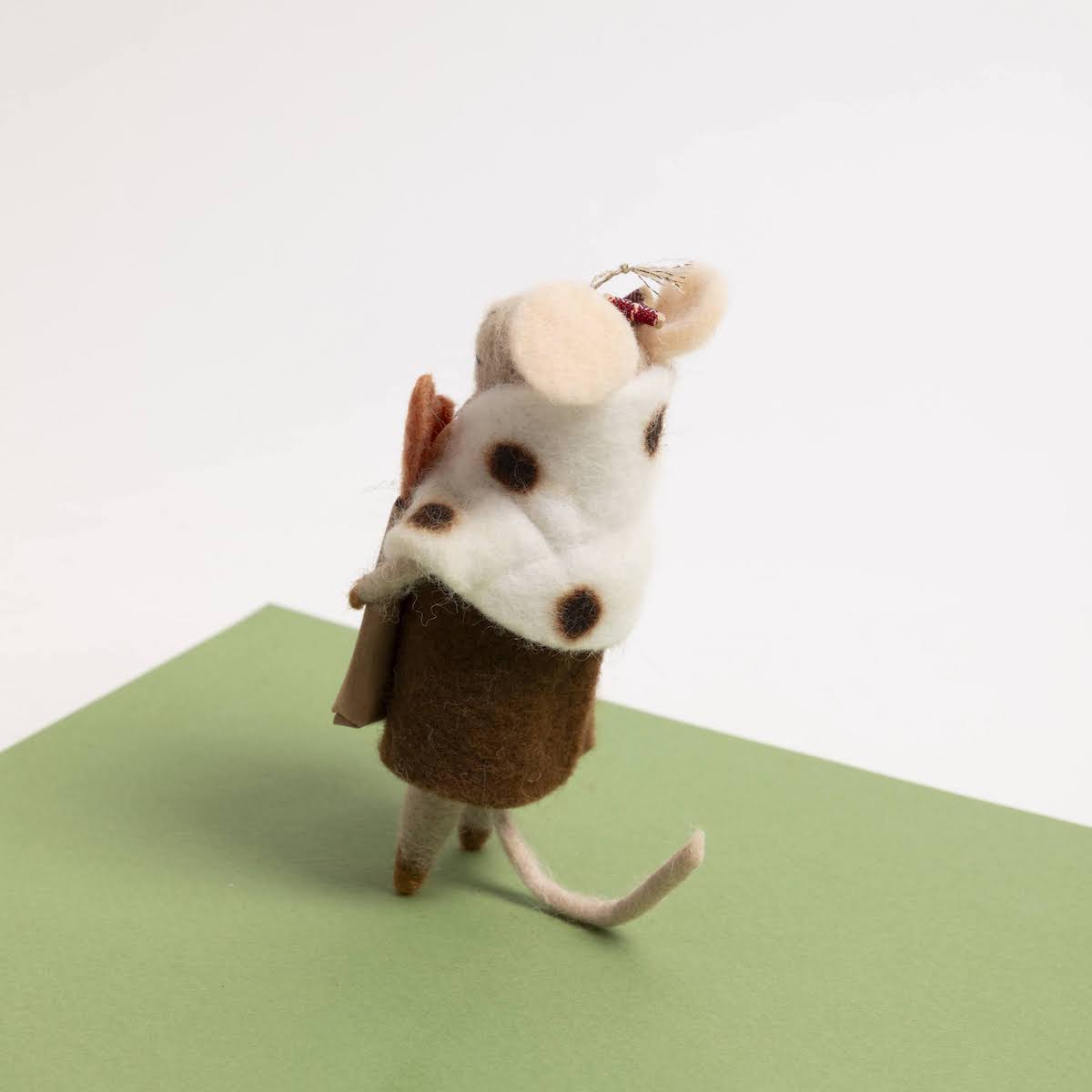 Handmade Wool Felt Mouse Gourmand Ornament - P I C N I C