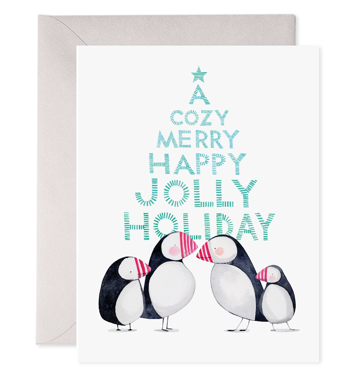 Jolly Puffins Holiday Card Box Set - P I C N I C 