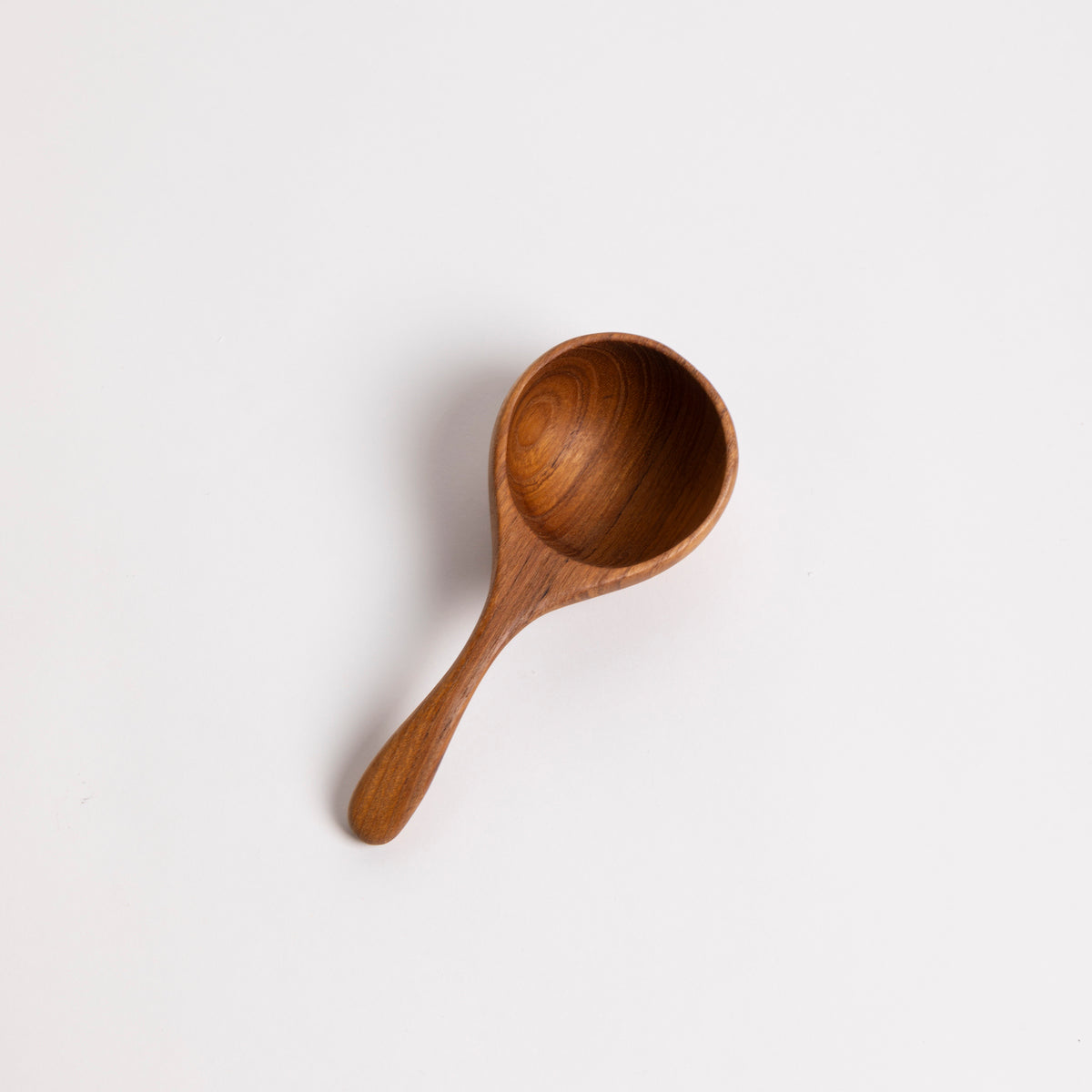 Hand Carved Teak Spoon Scoop with Handle - P I C N I C 
