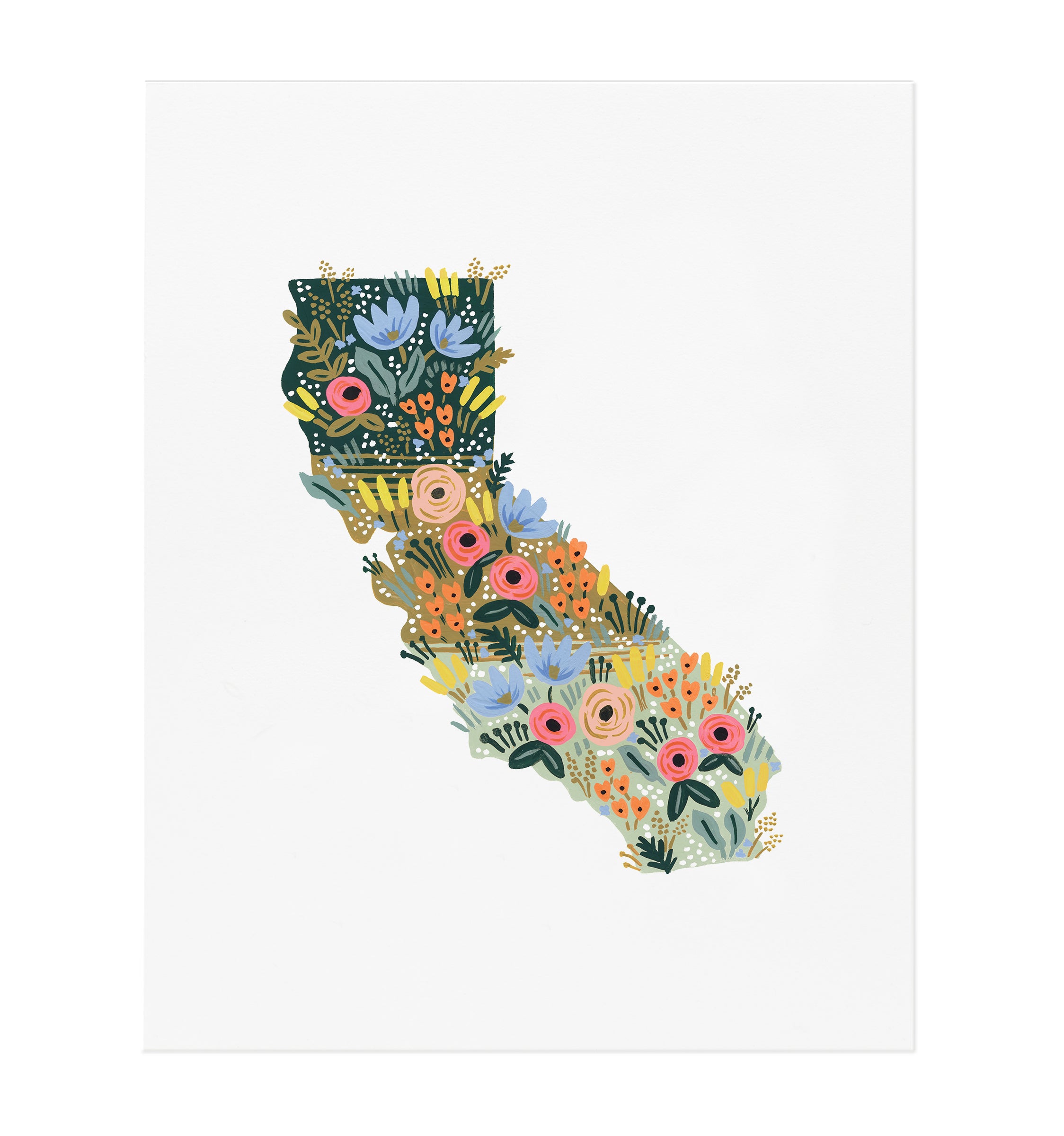 California State Wildflowers Art Print - P I C N I C 