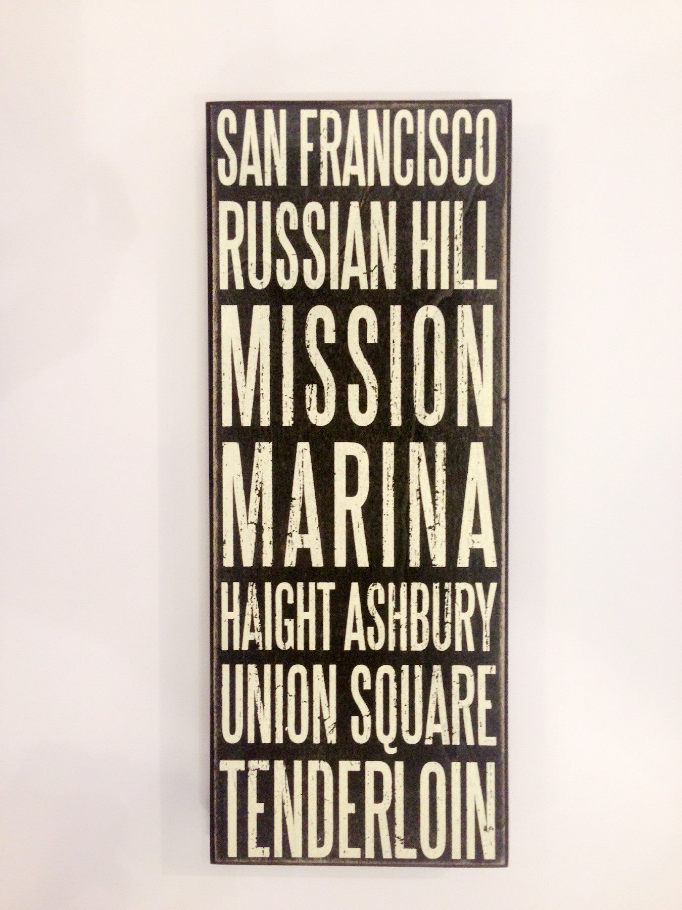 San Francisco Neighborhood Box Sign - P I C N I C 