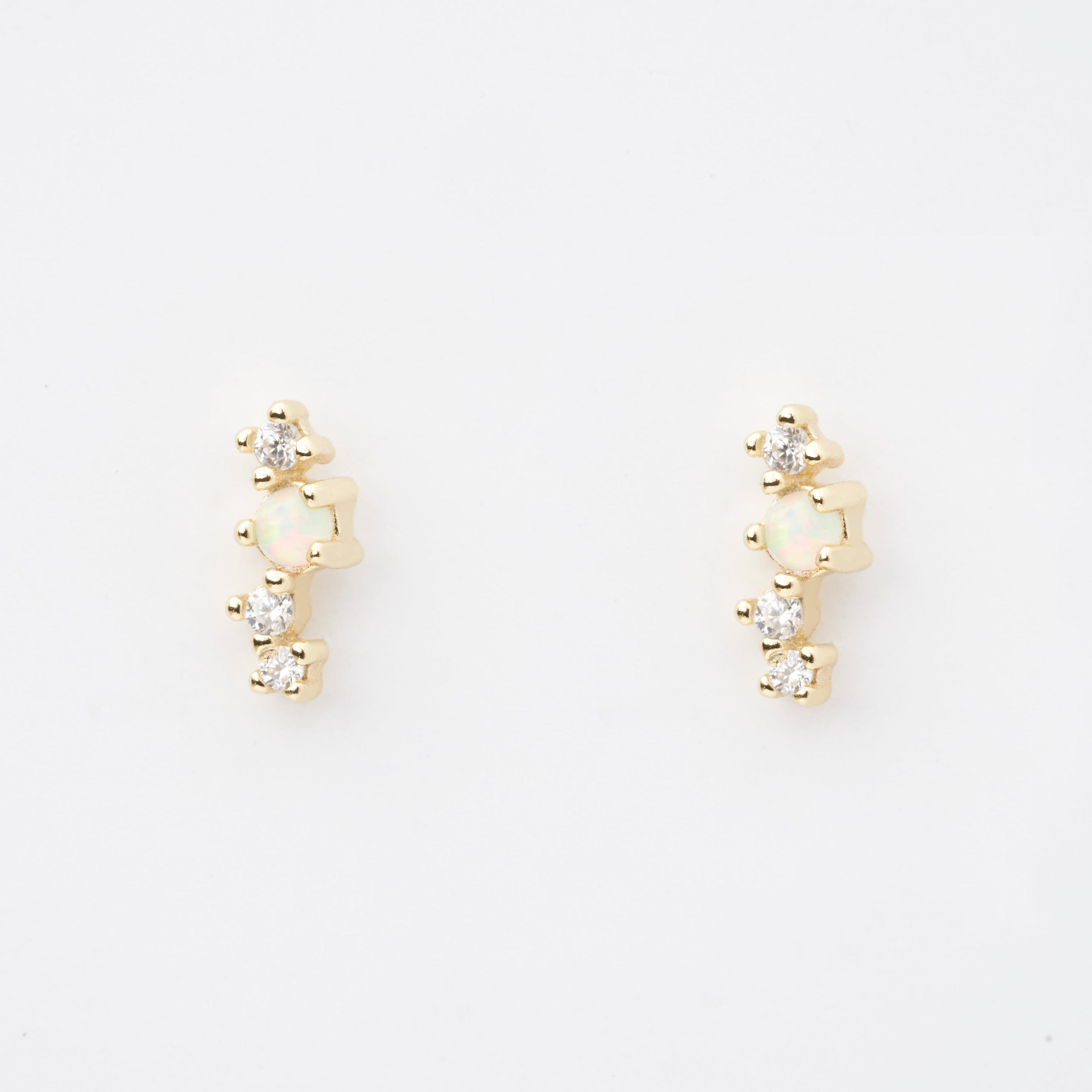 Asia Opal Stud Earrings - P I C N I C 