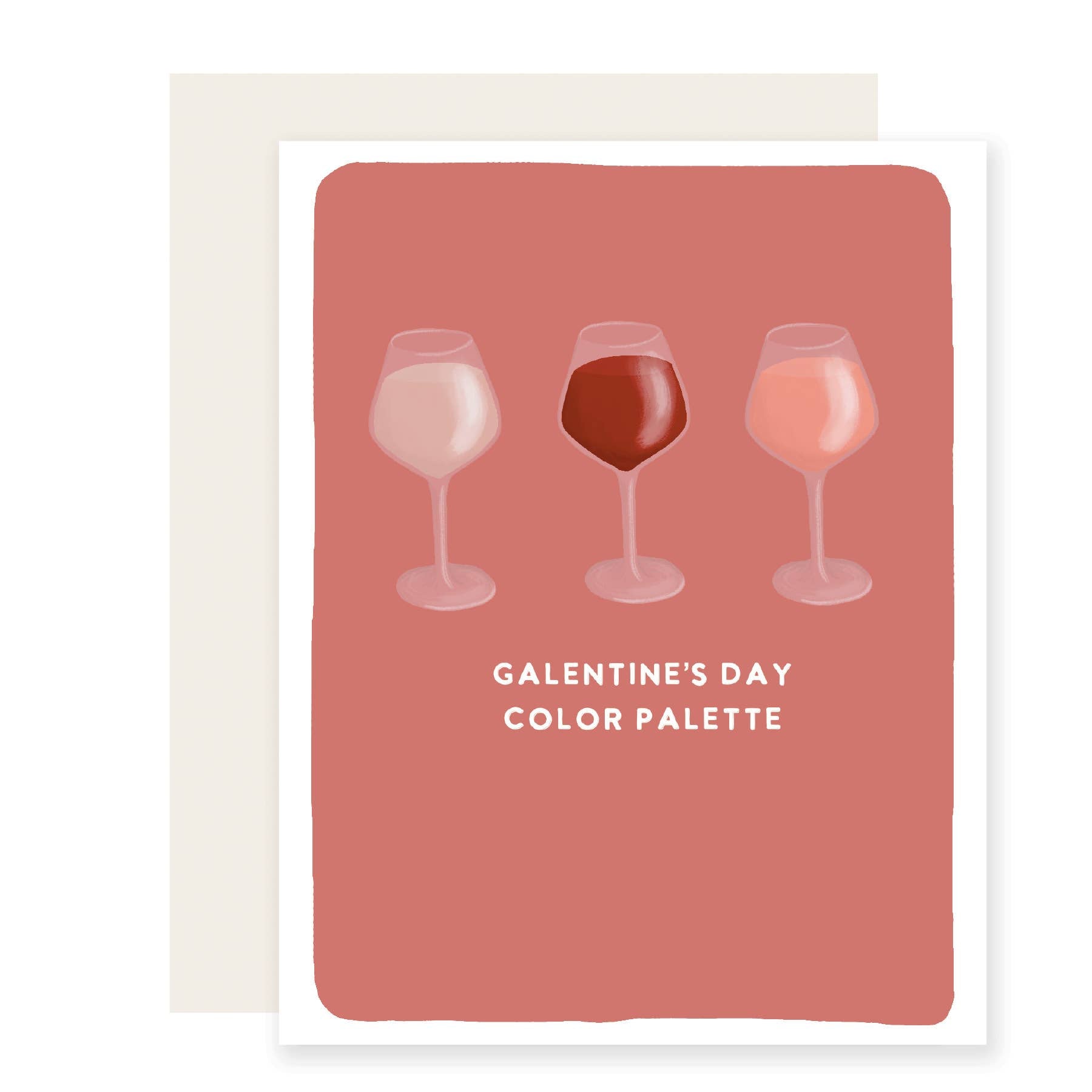 Galentine Color Palette | Galentine's Day Friend Wine Card - P I C N I C 