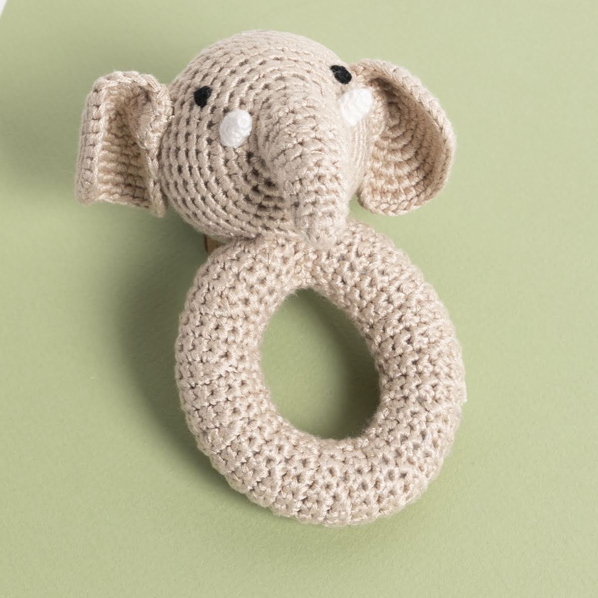 Elephant Ring Crochet Rattle - P I C N I C 