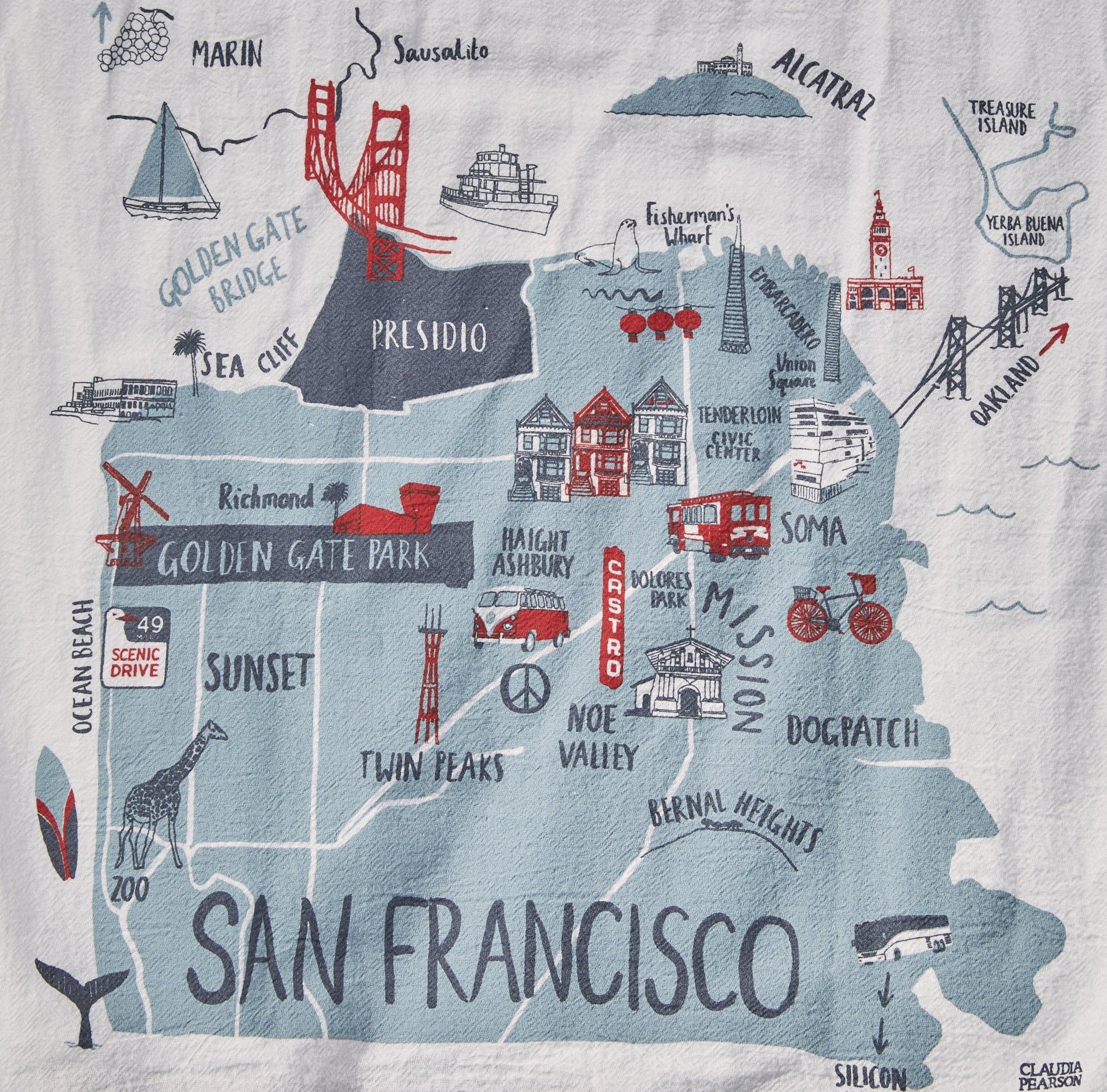 San Francisco Everyday Map Tote - P I C N I C 